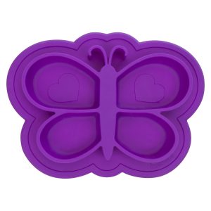 Prato de Silicone Siliplate – Borboleta Violeta