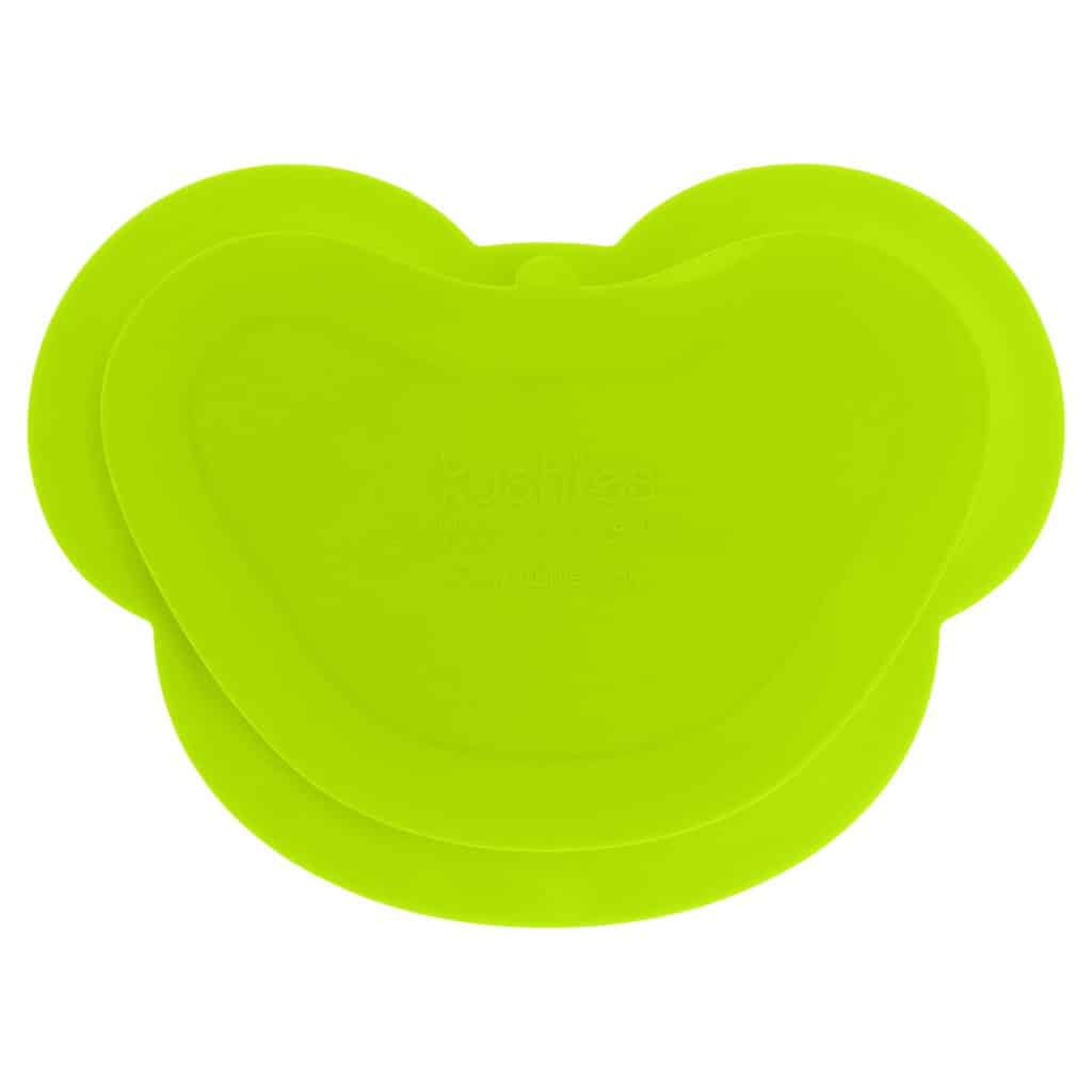 Prato de Silicone Siliplate – Urso Verde Limão