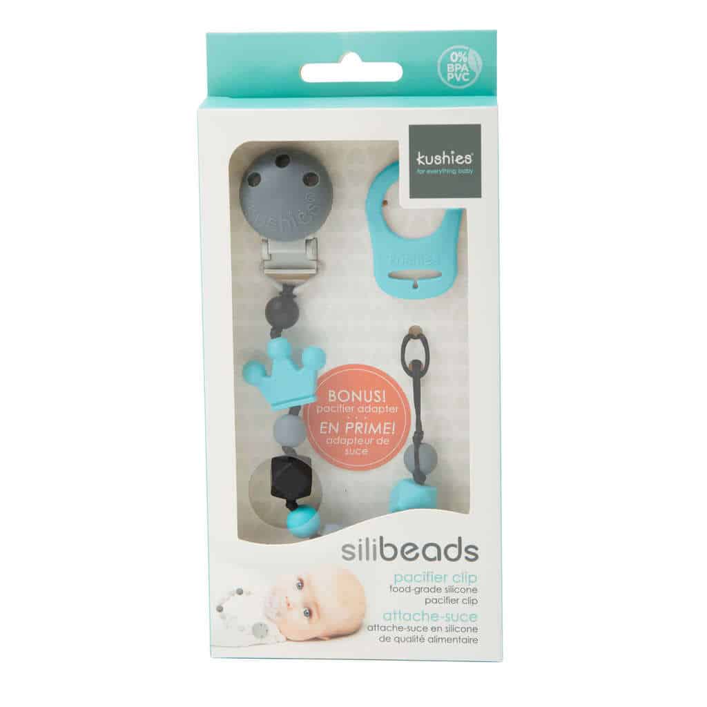 Porta-chupeta em silicone Silibeads - Coroa
