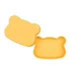 Lancheira em Silicone Snackie Urso Amarelo