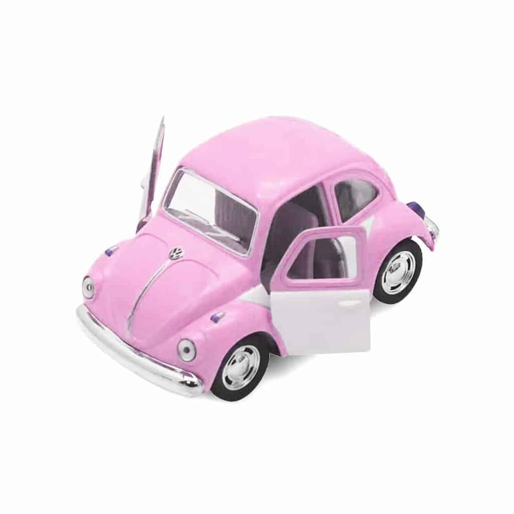 Miniatura VW Beetle Clássico 1967 - Rosa