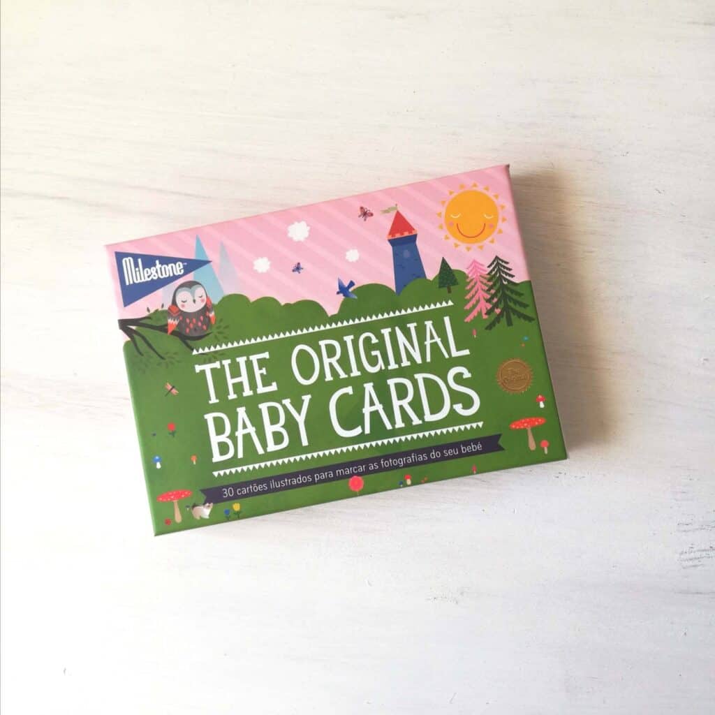 Caixa dos Cartões Primeiro Ano Bebé Milestone