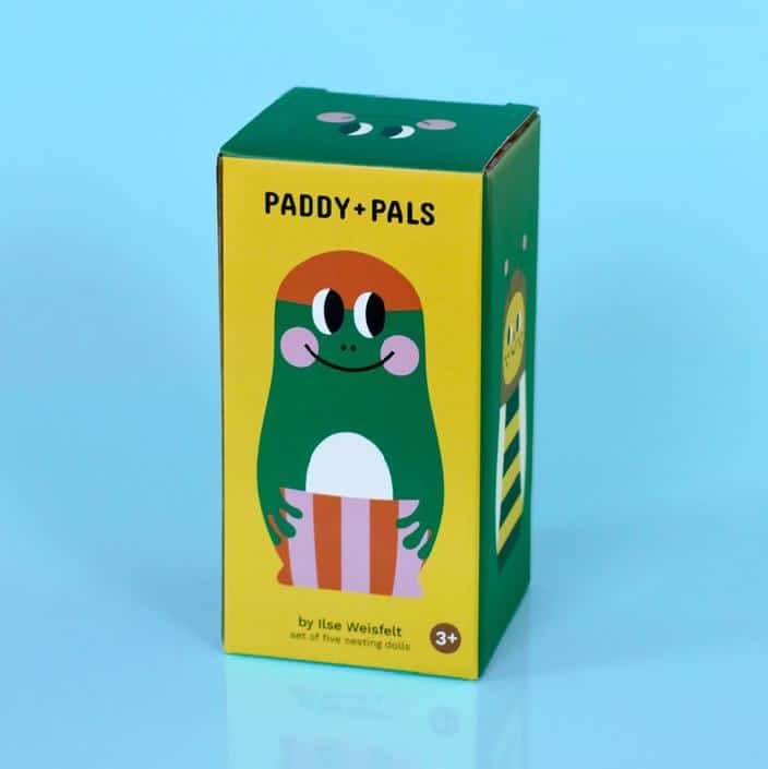 Embalagem da Matrioskas de Madeira Paddy and Pals ds Petit Monkey