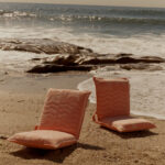 Cadeira de Praia Espreguiçadeira Dobrável - Salmão