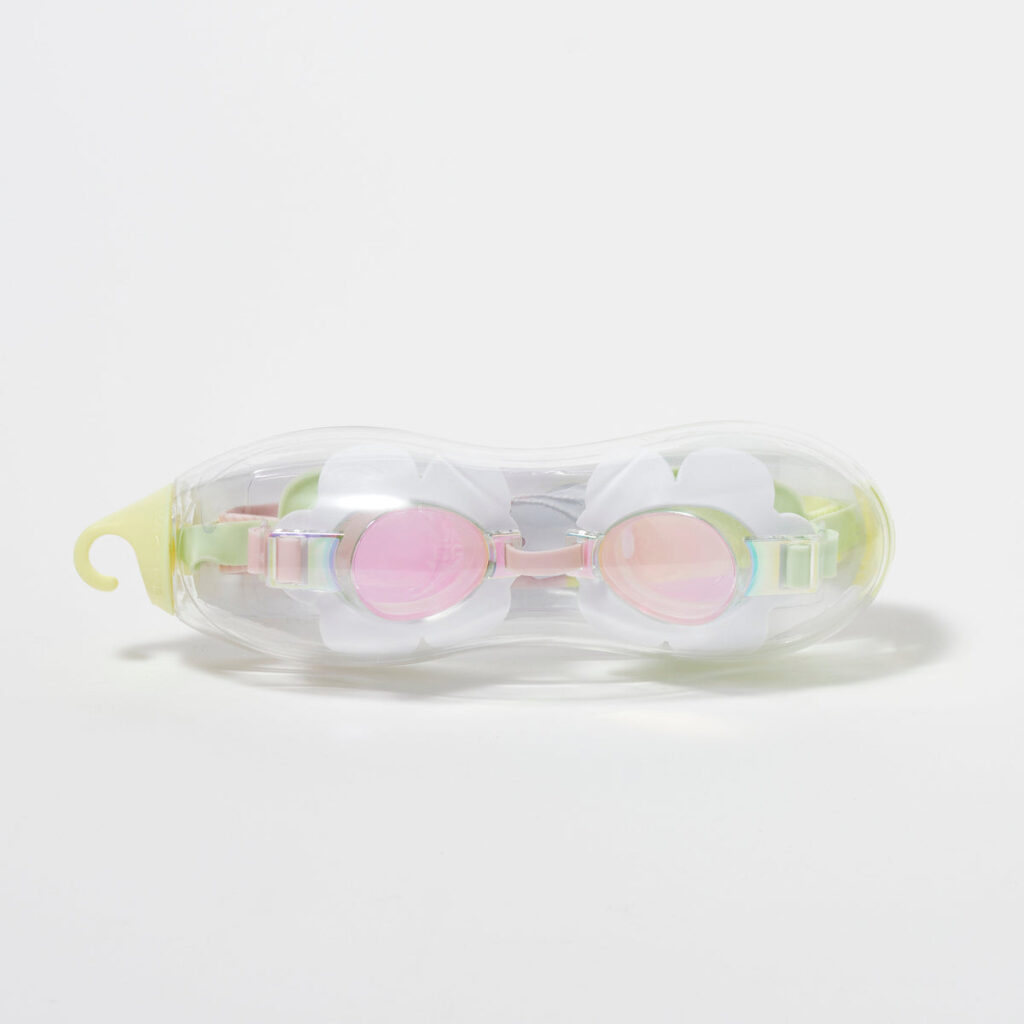 Embalagem original dos Óculos de Natação Infantil Flores da SunnyLife