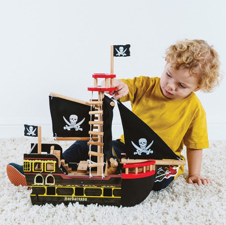 navio pirata barbarossa brinquedo faz de conta