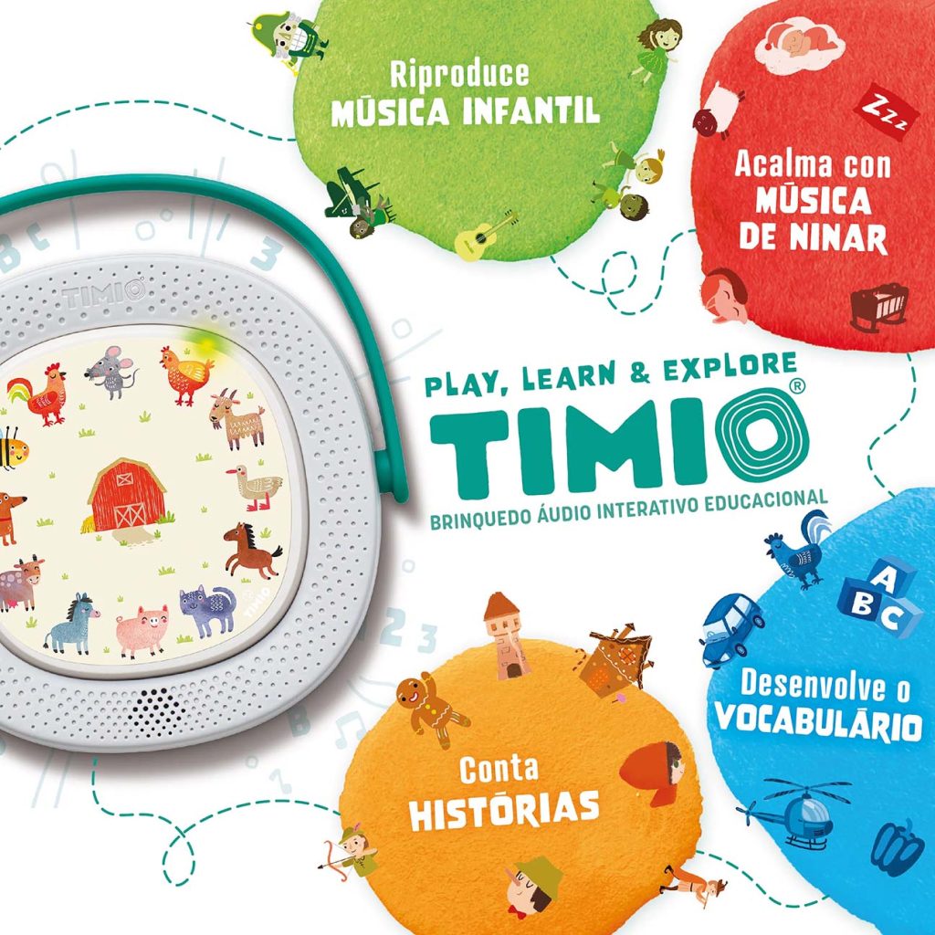 TIMIO é um brinquedo audio interativo e educativo