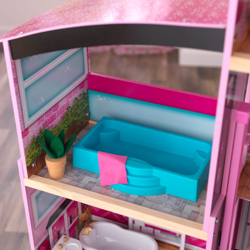 Casa de bonecas Mansão Shimmer tem um spa