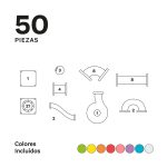 Imanix Slide 50 Peças - Pista de Bolas Magnética