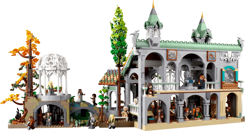 LEGO Icons 10316 O Senhor dos Anéis Rivendell - Detalhe de uma secção