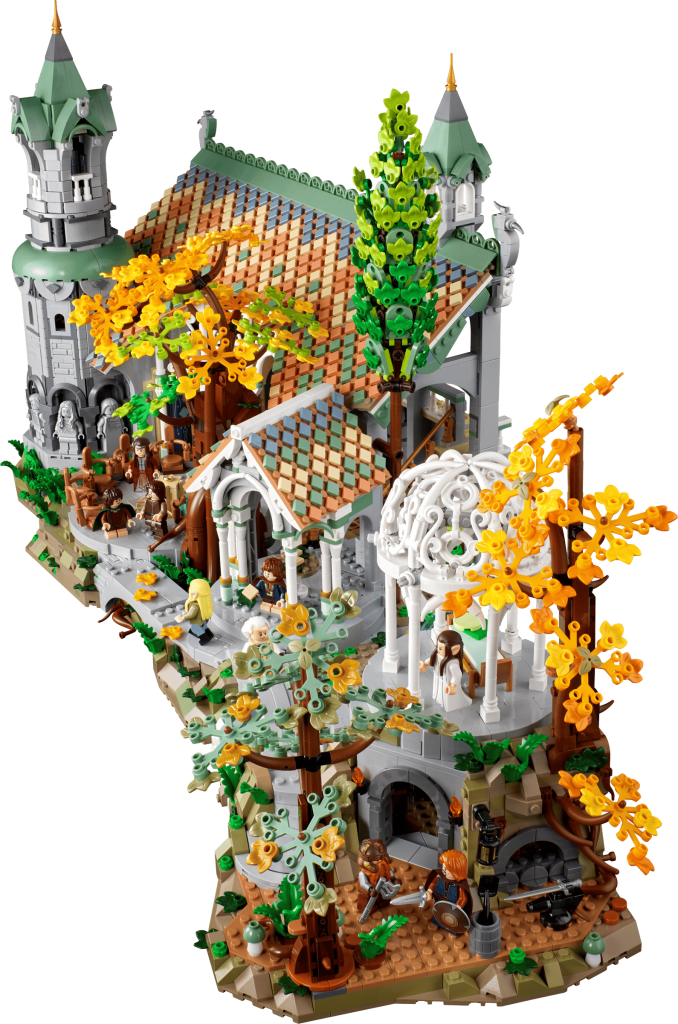 LEGO Icons 10316 O Senhor dos Anéis Rivendell - Vista de cima