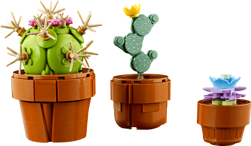 LEGO 10329 - Detalhe dos cactos e nos respetivos vasos