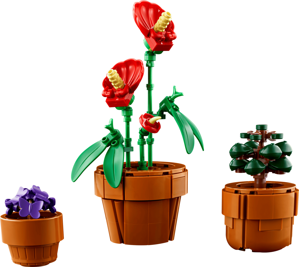 LEGO 10329 - Detalhe das plantas tropicais nos respetivos vasos