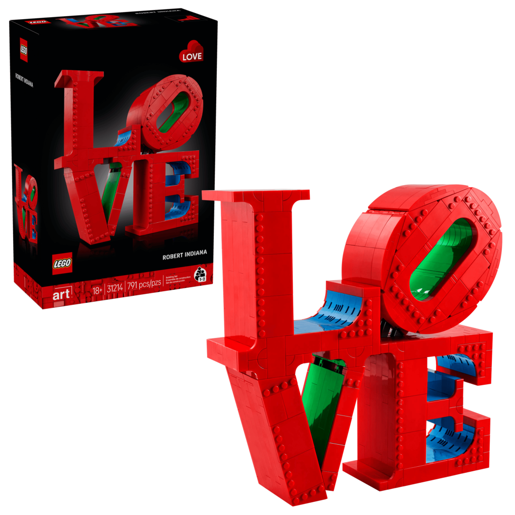 LEGO 31214 LOVE - Caixa e modelo tridimensional montado em peças