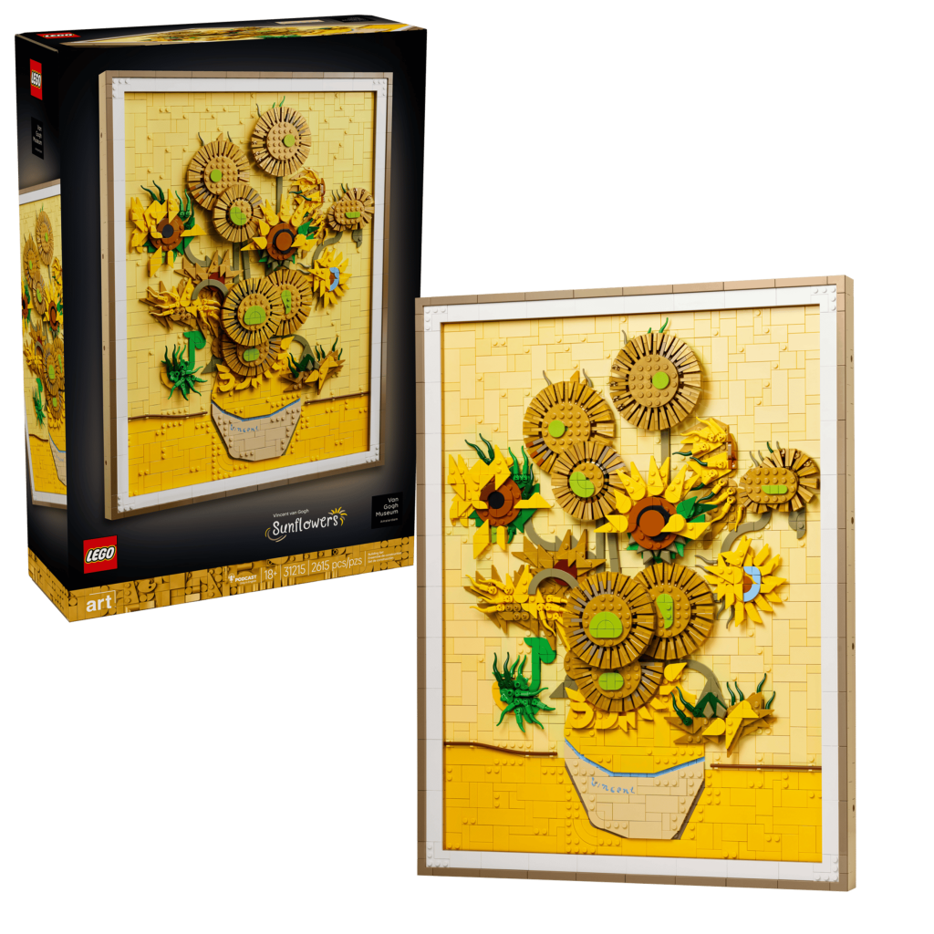 LEGO Art 31215 Vincent van Gogh Girassóis - Caixa e quadro montado em peças