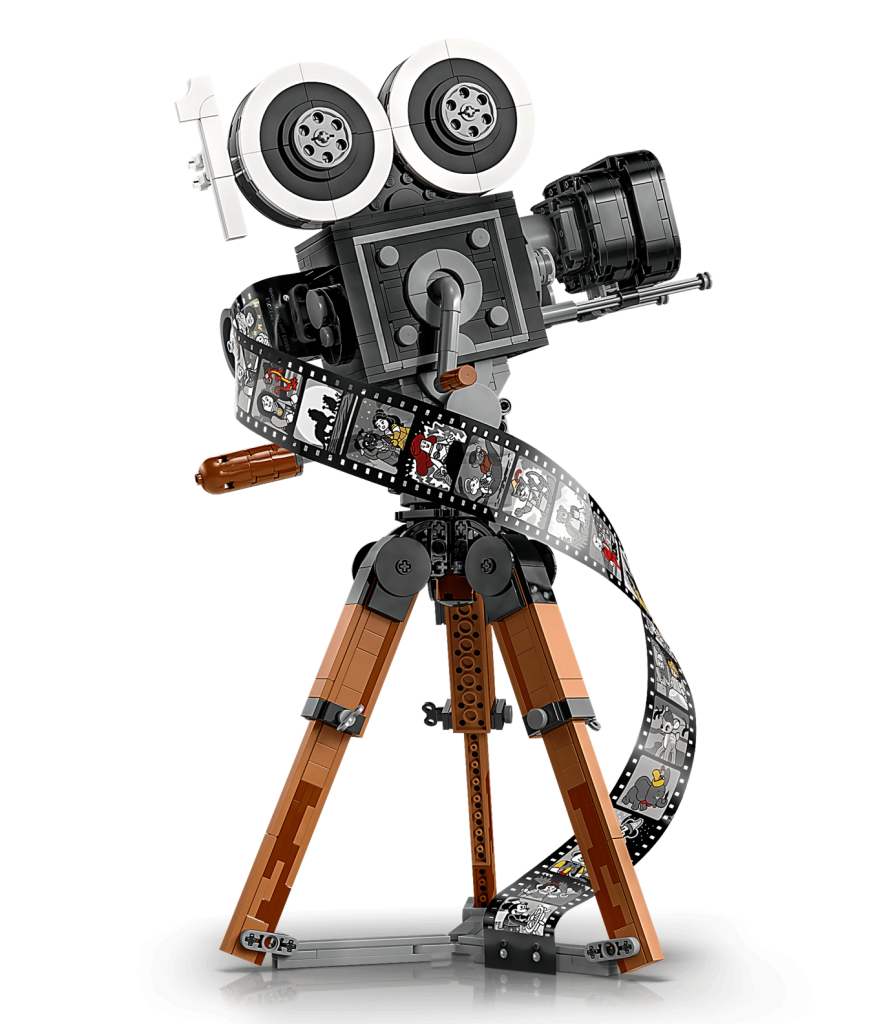 LEGO 43230 - Câmara de filmar em detalhe com a tira de filme dos clássicos Disney