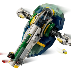 LEGO 75433 Nave do Jango Fett com as asas ajustadas em posição de voo