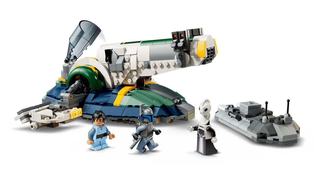 LEGO 75433 Nave do Jango Fett -modelo da nave montada e minifiguras do Jango Fett, Boba Fett e