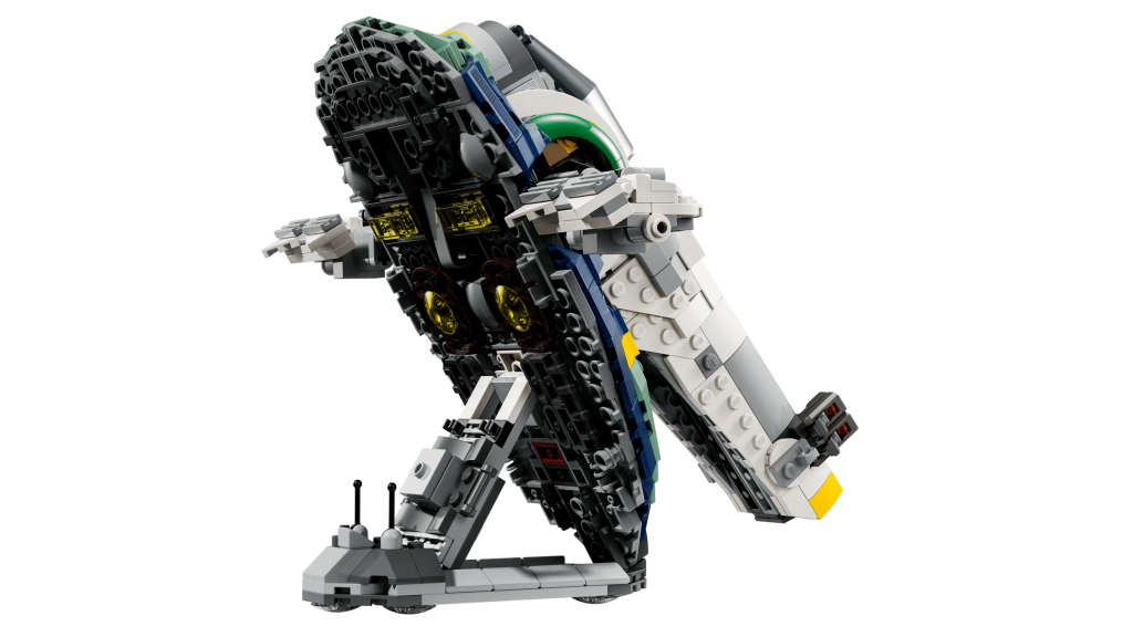 LEGO 75433 Nave do Jango Fett vem com um suporte para expor o modelo